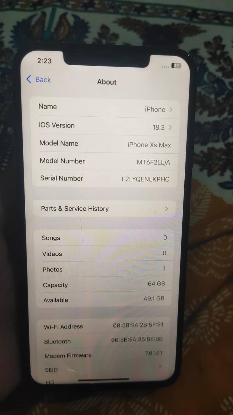 iphone Xs max 5