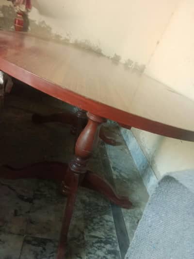 wooden dining table with 06 chairs