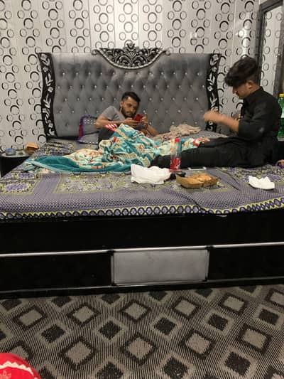 Poshish Bed with dressing and two side tables