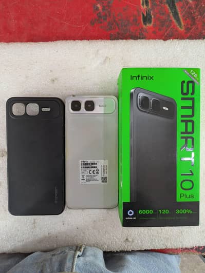 Infinix smart 10 plus with box and charger urgent sale 03037524054
