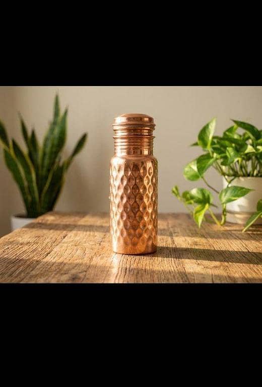 Pure Copper Water Bottle | Copper Bottle For Drinking Water | 100% Pure Copper Bottle | Copper Water Bottle