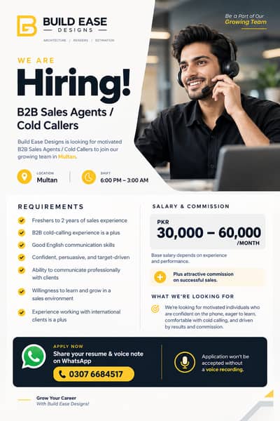Call Center/Sales Agent/Cold Caller