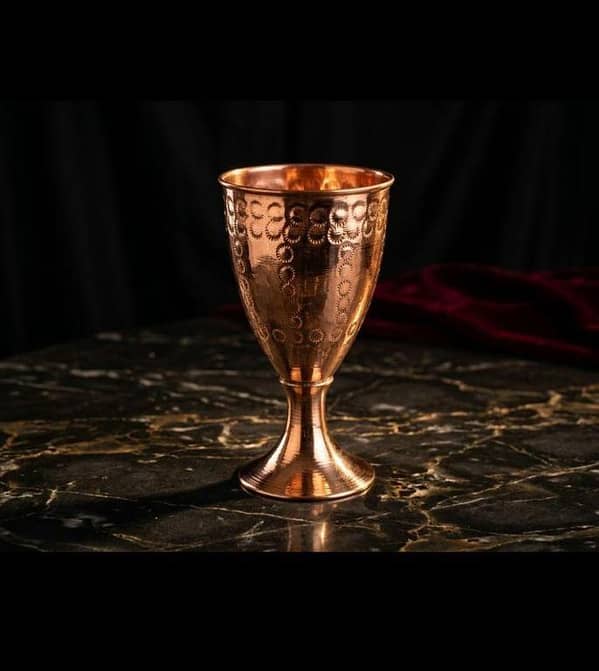 Copper Glass For Drinking Water | Pure Copper Water Glass | Tamra Glass | Heavy Copper Glass | Copper Lassi Glass