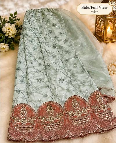 Beautiful Yellow-Golden Embroidered 3-Piece Suit for Sale