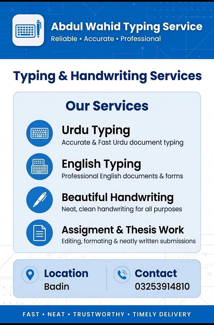 hand writing typing simple 0