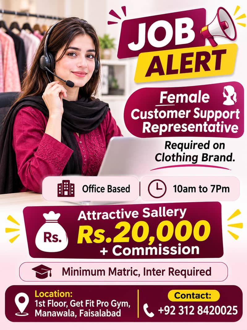 Customer Support + Content Creator Required + Comession 0
