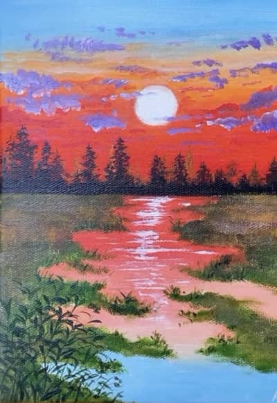 Acrylic painting on canvas