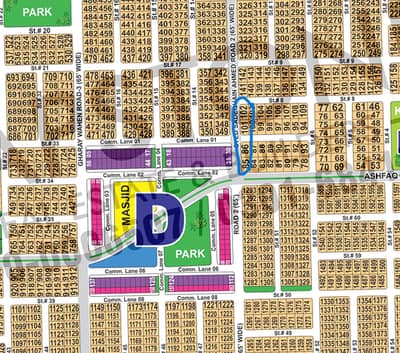 1 Kanal Corner Residential Plot for Sale in Sector D, DHA Multan Phase 1 | 65 Ft Road | Near Park, Masjid & Commercial