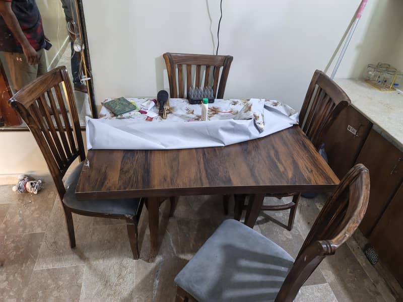 Dining table 4 chair 1