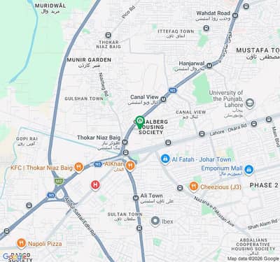 6 Marla Plot For Sale In Canal Burg Lahore Main Canal Road Near Canal View Society