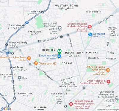 4.5 Marla Covered Plot For Sale In R3 Block Johar Town Lahore NOC & Completion Clear