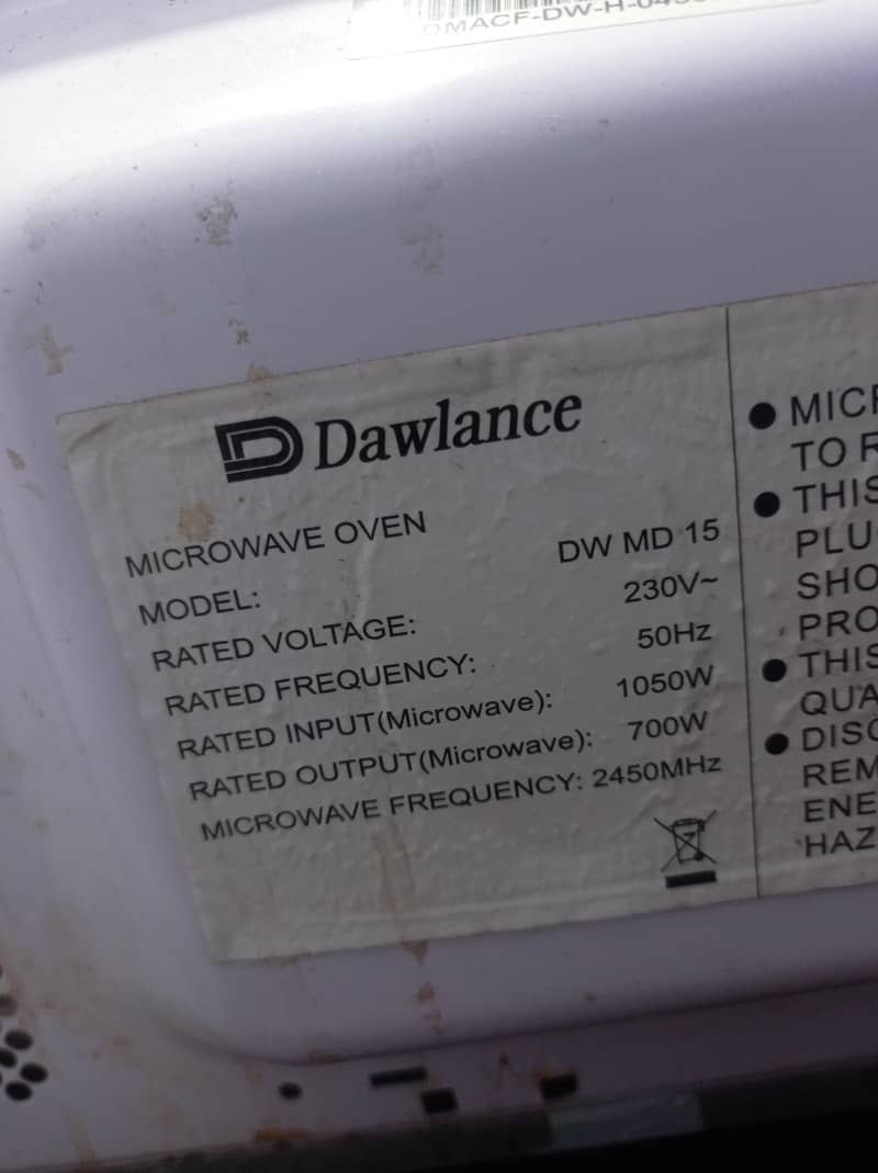 Dawlance Microwave 100% Working 2