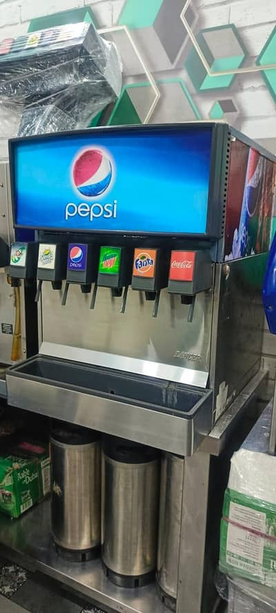 soda machine and all imported flavors available