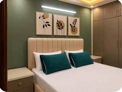Daily Basis Apartment & Rooms Per day Perweek Short stay Available in E-11 Islamabad