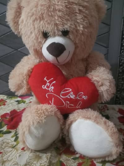 Cute Teddy Bear with Heart – Soft Toy