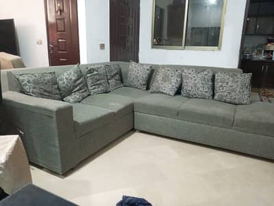 new condition L shaped sofa