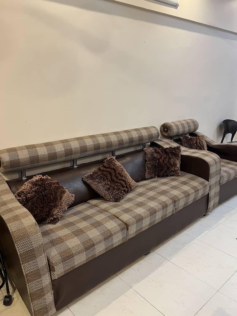 Sofa set + centre table karachi 1