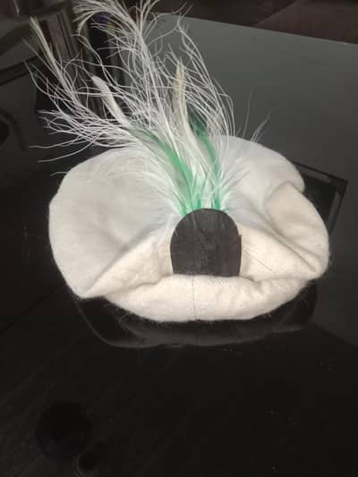 Chitrali Cap with Feather