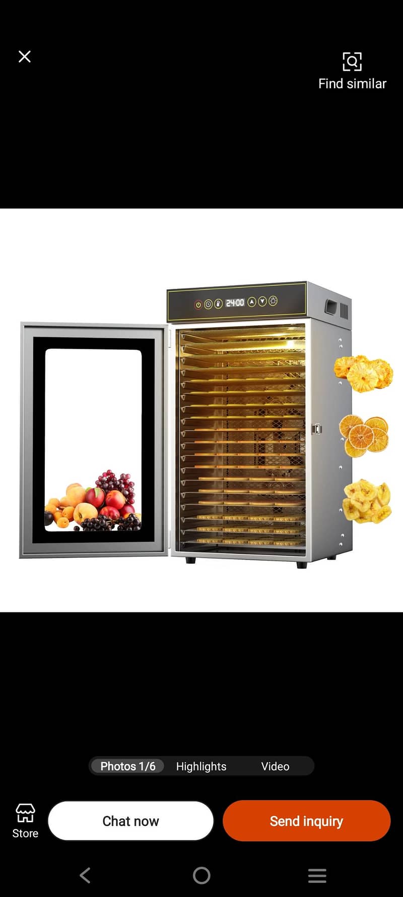 Fruit dehydrator machine 6