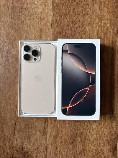 16 Pro Max Non pta factory unlock 256 Gb with Box