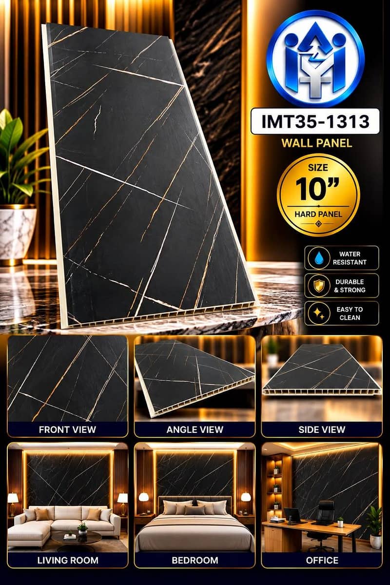 Pvc panel/Wallpaper/Vinyl floor/Wpc panel/Window Blinds/False ceiling 4