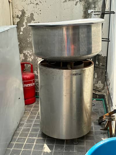 Full size handi and stainless steel burner.