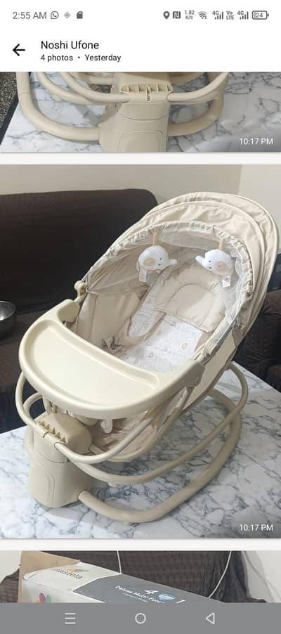 Mastela 4 in 1 Electric multifunctional Bassinet swing child