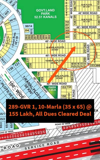 10 Marla Plot for Sale in GVR Phase-1, Bahria Town Lahore | Prime Location & Golden Investment Opportunity
