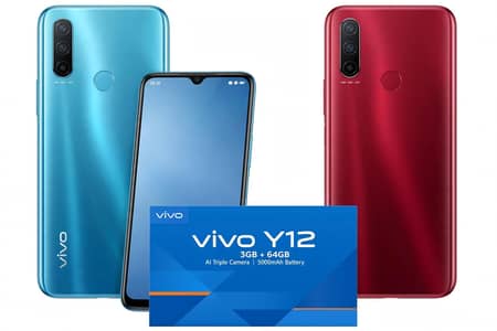 vivo y12 PTA approved 10/10 condition with box 03113814841