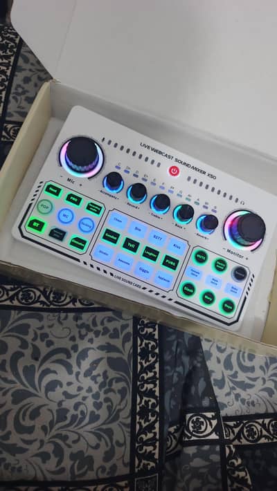 Alogy X50 Mixer, sound card for podcast, singing, streaming