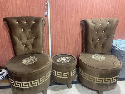 Royal Poshish Design Chair With Coffee Table
