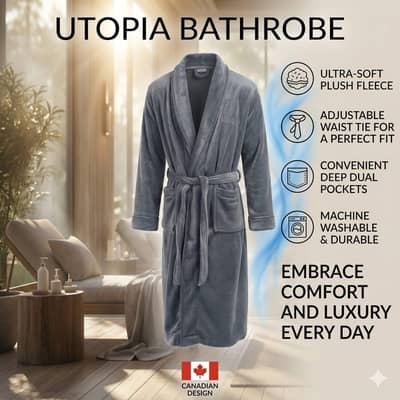 UTOPIA BRANDS BATHROBE ORIGINAL AMAZON PRODUCT