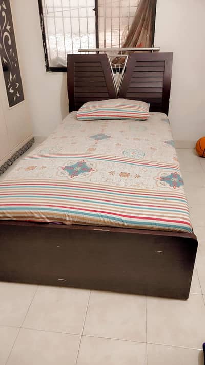 Single Bed For Sale - Wooden Bed