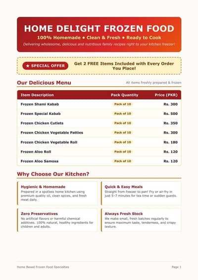 Home Delights Frozen Foods