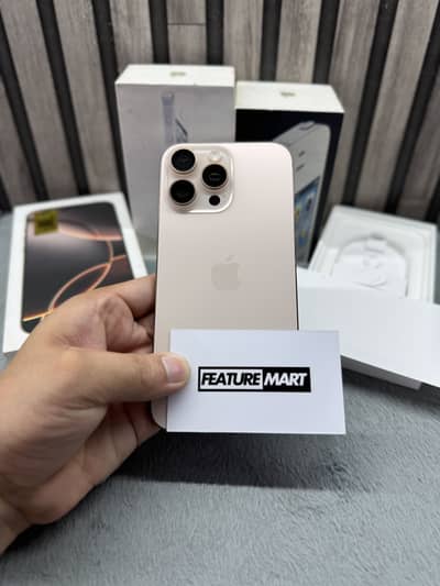 Apple iPhone 16 Pro Max | 256GB | PTA Approved | Desert | Box | Apple