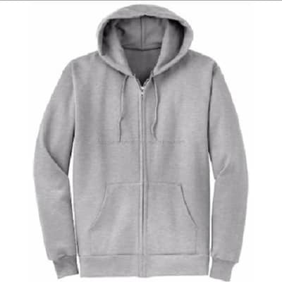 gray hoodie