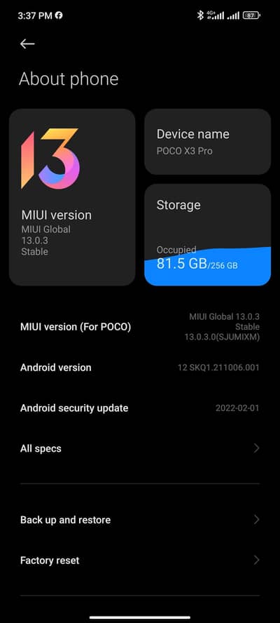 Xiaomi Poco X3 Pro WhatsApp number 03464133116