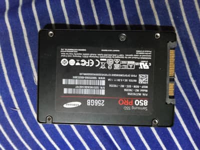 Samsung 850 pro 256GB  SSD for sale. perfomance 100% and health 97%.