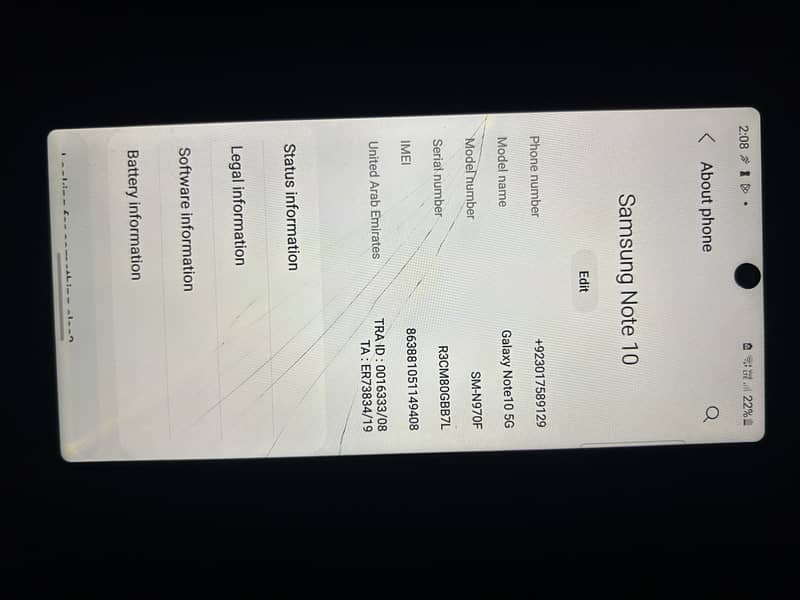 Samsung Mobile Note 10 5
