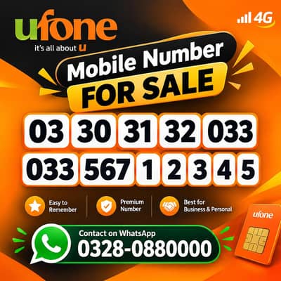 Ufone V. I. P Golden Business Number