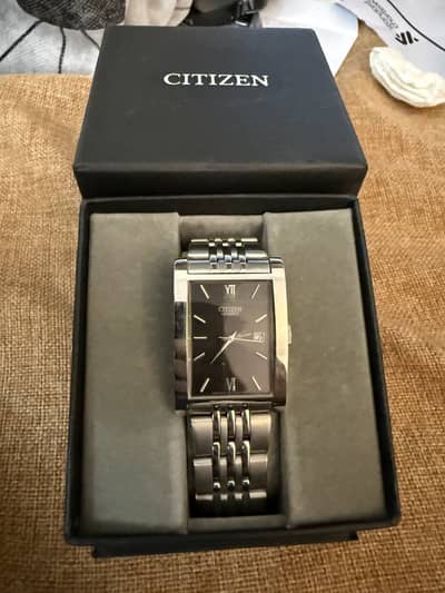 Original Citizen 1012-S020824 Vintage Quartz Tank - Unused Orignal Bo
