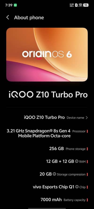 Vivo iQOO Z10 Turbo pro