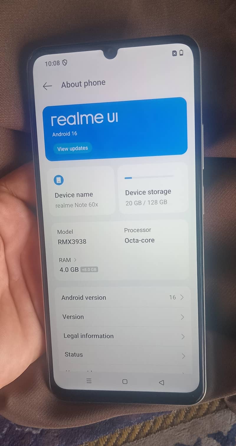 Realme Note 60x 0