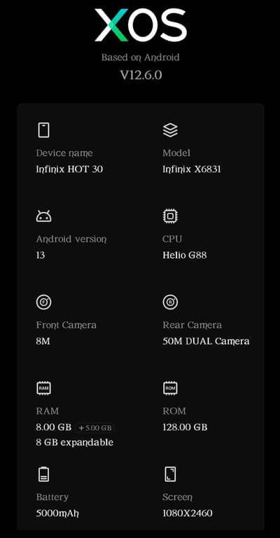 Infinix Hot 30