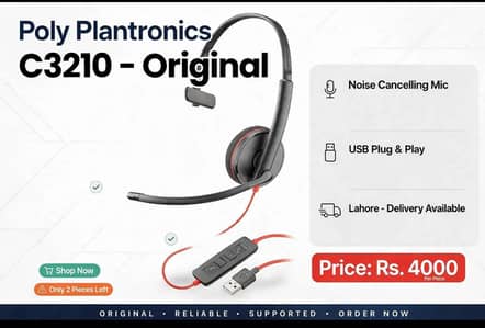 `Poly Plantronics Blackwire C3210 USB Original - 4000 Per Piece`