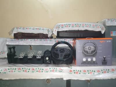 PXN V9 Racing Steering Wheel + Gear Shifter & Pedals