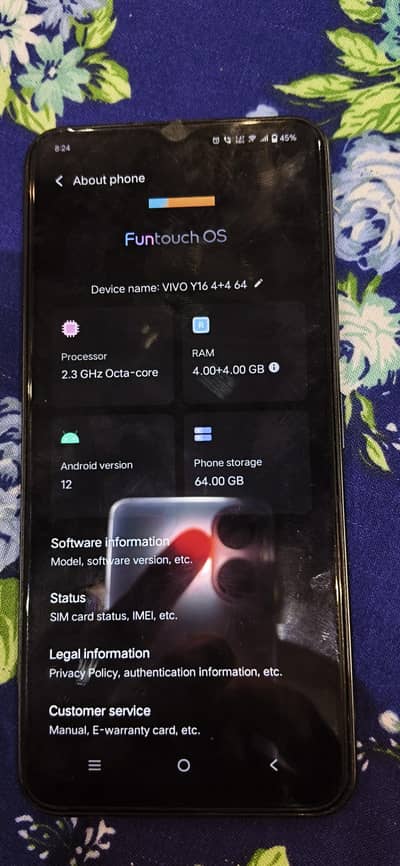 VIVO Y16 10.10 CONDITION