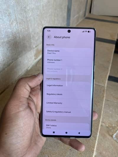 Google Pixel 7 Pro 12 128 Dual Sim Pta With Charger