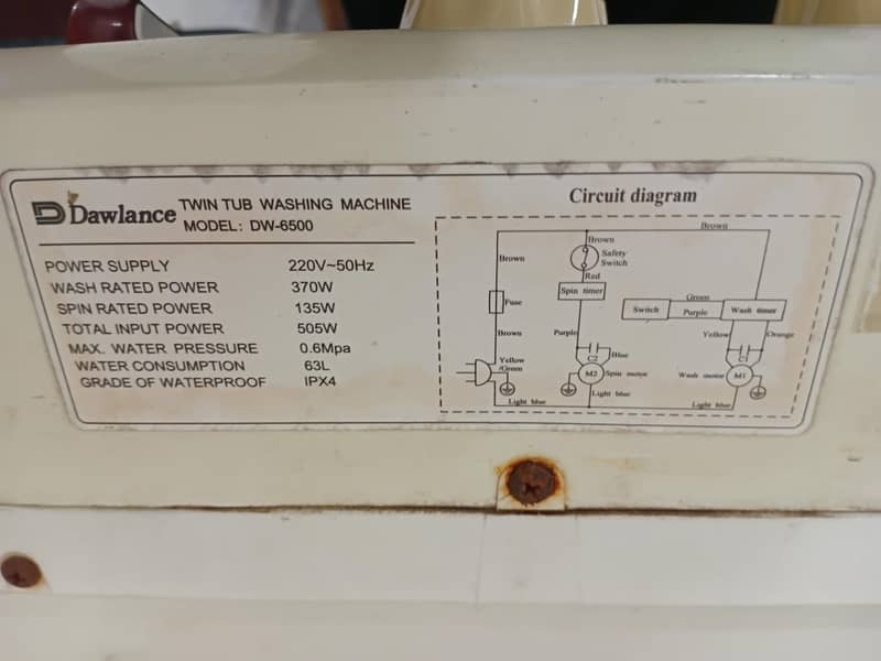 DAWLANCE DOUBLE WASHING MACHINE 2