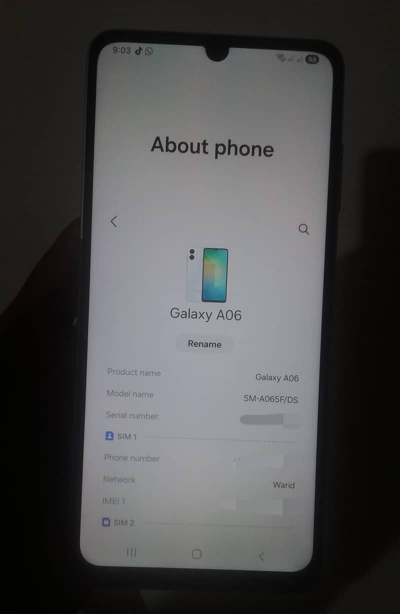 Samsung Mobile A06 3